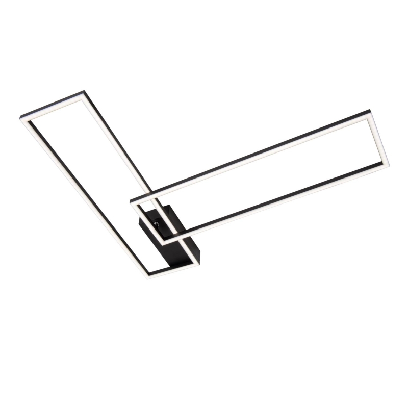 Lucide ARIANNE - Flush ceiling light - LED - CCT - 1x23W 2700K/4000K - Black